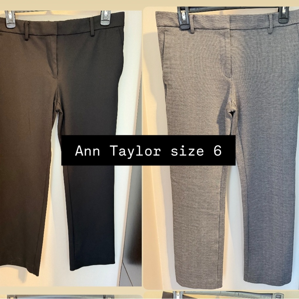 Ann Taylor bundle of 2 Black and Gray Pants